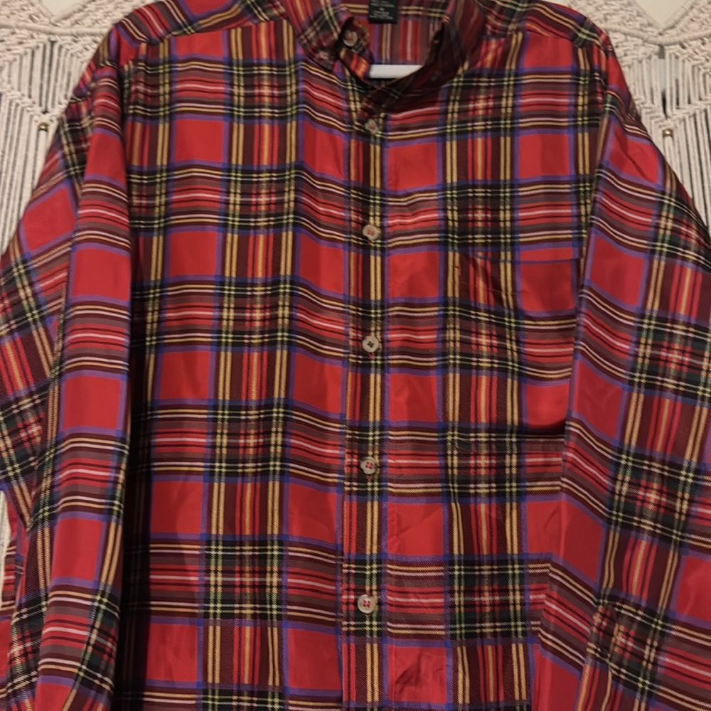 Structure Silk Button Down M - image 2